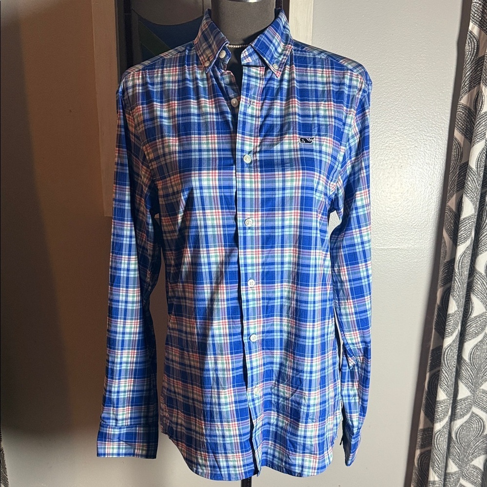 Vineyard Vines Performance Fit Plaid Button Down shirt SZ XS